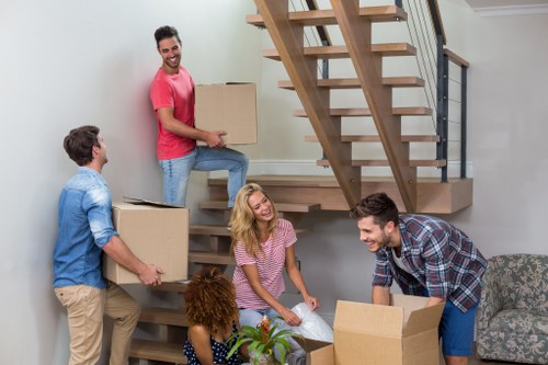 Removal team preparing a home move in Paddington