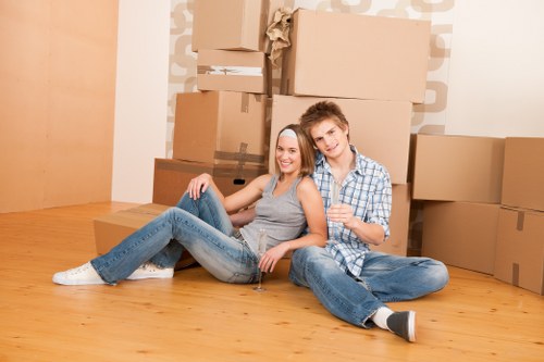 Commercial removals scene for a Paddington office relocation