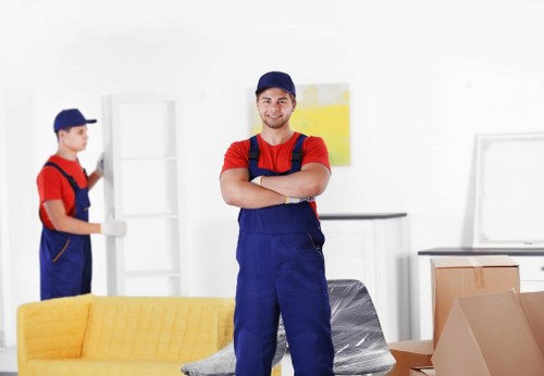 Commercial moving support for an office relocation