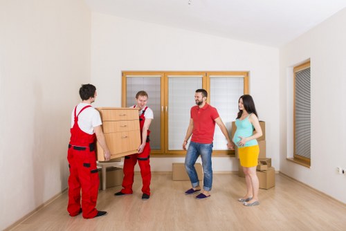 Loading a removal truck for a Paddington apartment move