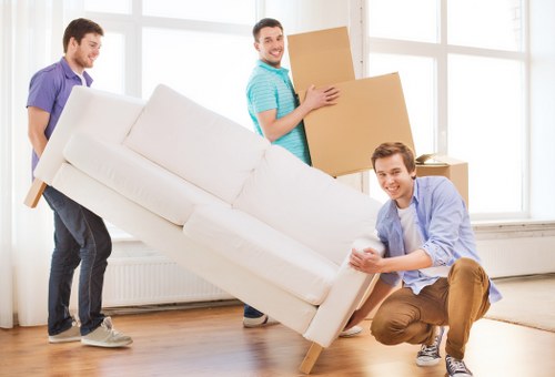 Local removals team planning access for a Paddington move