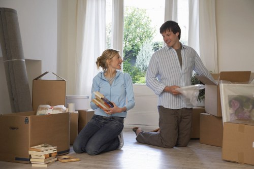 Preparing boxes and furniture for a local move in Paddington