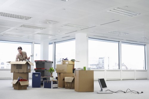 Packing and handling belongings carefully with trained movers
