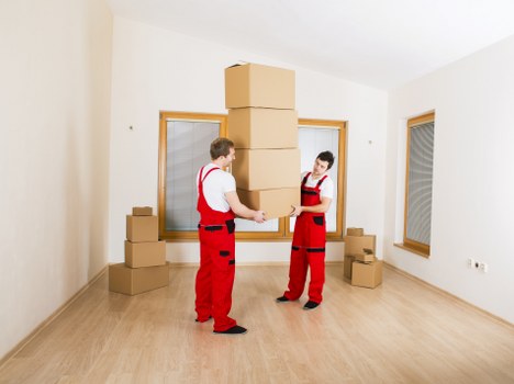 Commercial moving team working in central Paddington